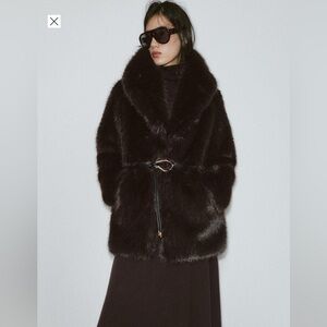 Zara Faux Fur Coat